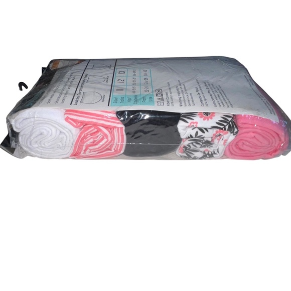 Kmart PINK Briefs Underwear Womens Plus Sz 13 Cotton 5 Pack Pink Black Floral - Picture 5 of 13